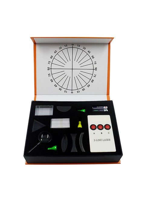 Physical Optical Kit Laboratory Equipment Optical Concave Convex Lens Prism Set Optical Test Box
