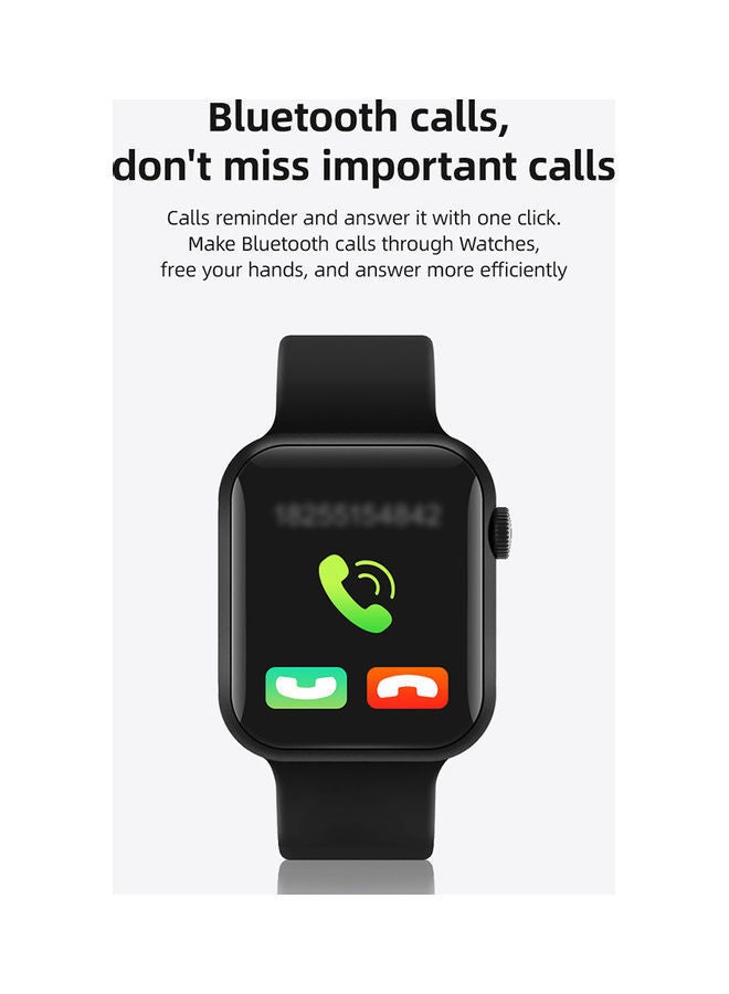 نيبمينينت ساعة تتبع لياقة بدنية رياضية بتصميم سوار ذكي أسود - Image 2