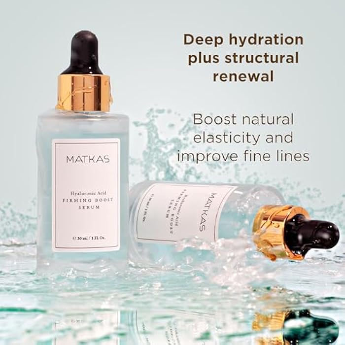 MATKAS Korean Firming Boost Hyaluronic Acid Serum 1 Fl. Oz. - 2% Niacinamide and Hyaluronic Acid Serum for Face Korean Skin Care for Anti Aging, Hydrating Peptide Face Moisturizer for Dry Skin - Image 3