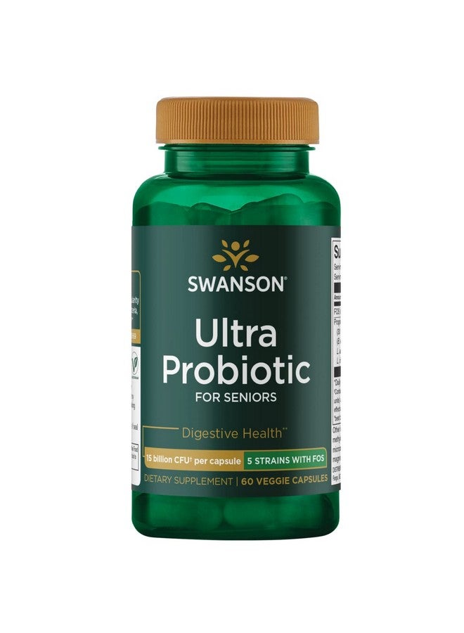 SWANSON Ultra Probiotic For Seniors 30 Billion Cfu 60 Veg Capsules - Image 2