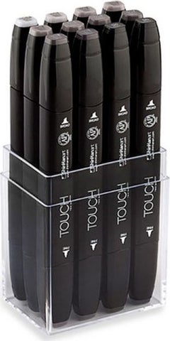 Touch Twin Marker Set 12 Colors Warm Grays 
