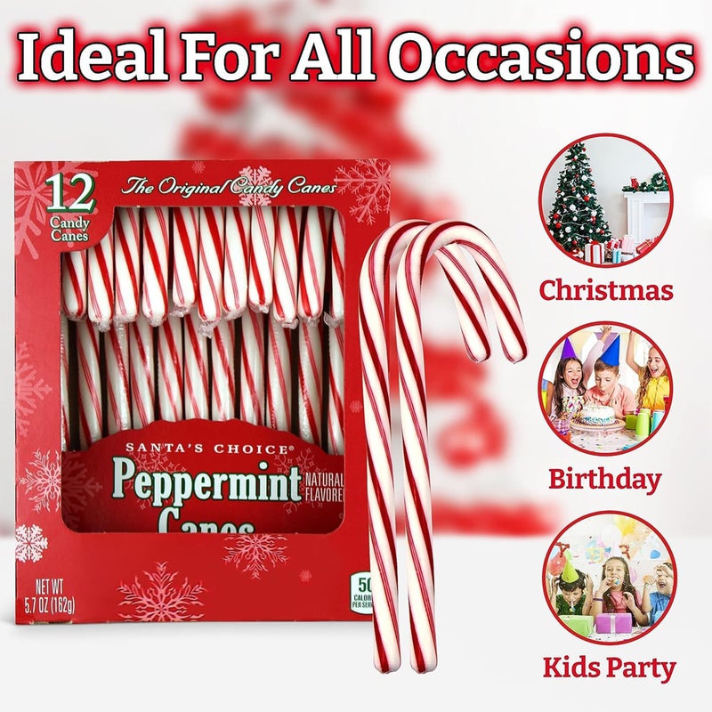 Brach's 12 Peppermint Candy Canes, 12 Count (Pack of 3) - Image 5