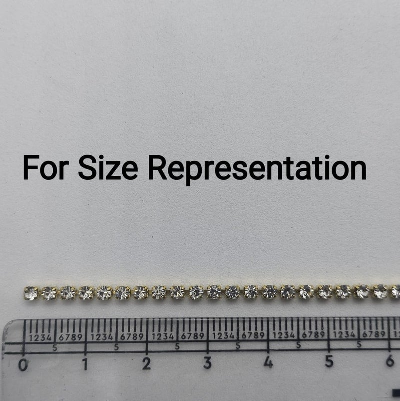 KOLUR Groups Exquisite 10Meter Stone Chain for Aari Work Embroidery - Image 3