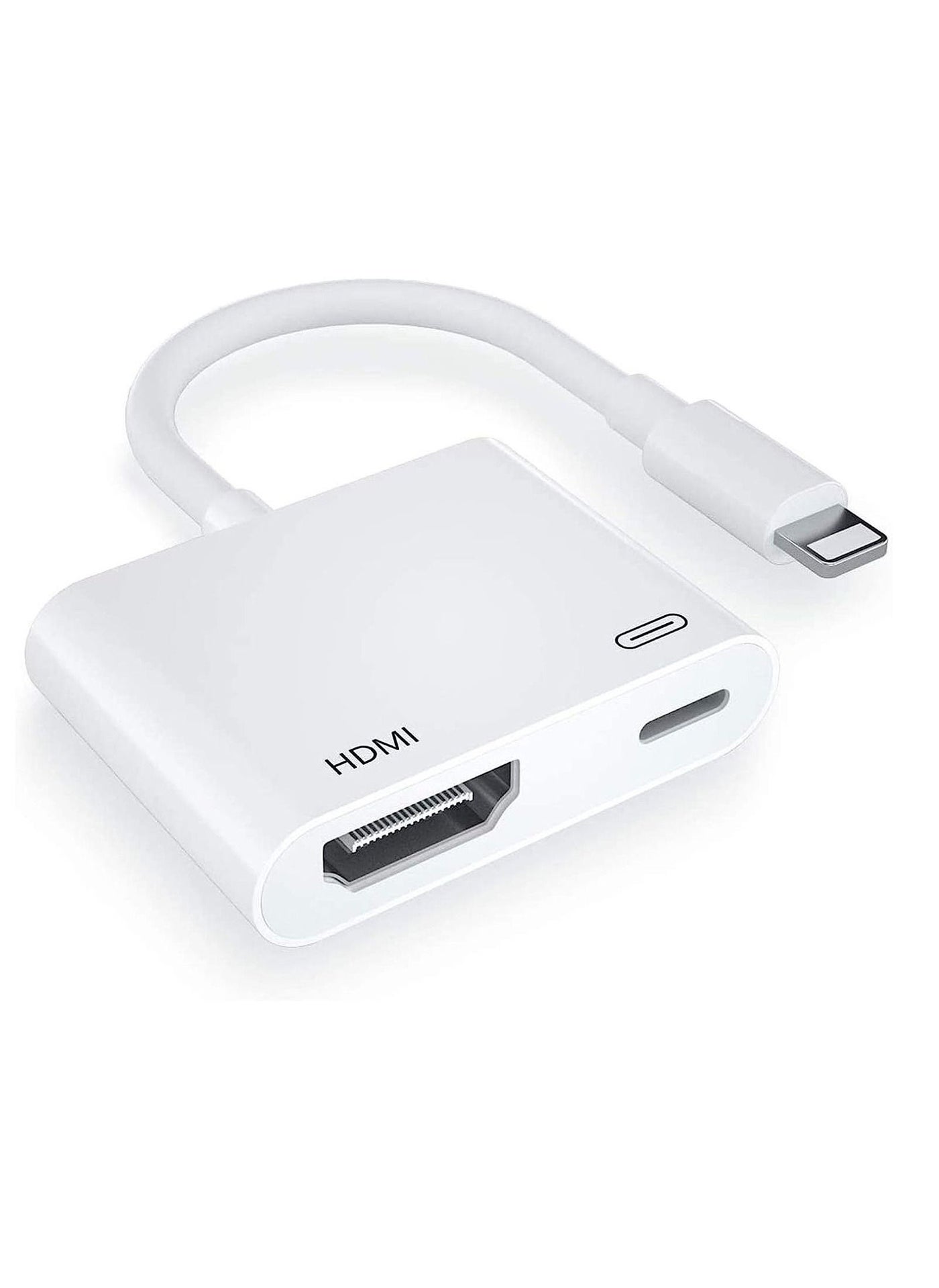 【Apple MFi Certified】 Lightning to HDMI Digital AV Adapter,1080P Video Audio Sync Screen Converter AV Adapter with Charging Port for iPhone HDMI Converter to HD TV/Projector/Monitor Support All iOS