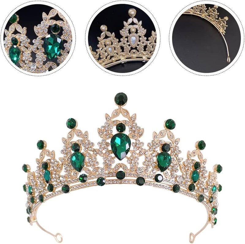 cheekyglo Crown Princess Tiara Rhinestone Women Headband Crystal Bride Wedding Crown Elegant Pageant Crown for Bridal Wedding - Image 3