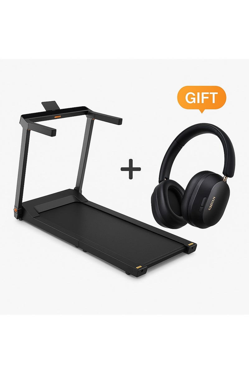 KINGSMITH WalkingPad G1 OLED Foldable Treadmill, 110KG Capacity – Black + Free Ugreen HiTune Max5c Wireless Headphones – Black - Image 1