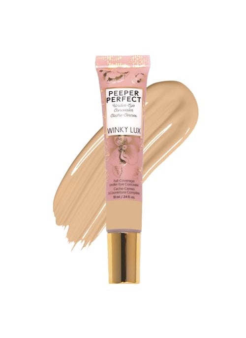 Winky Lux Winky Lux Peeper Perfect Under Eye Concealer, Makeup & Eye Brightener, Full Coverage Concealer for Dark Circles, Color Corrector & Eye Primer, With Collagen, Hyaluronic Acid & Vitamin E (Light Beige) 
