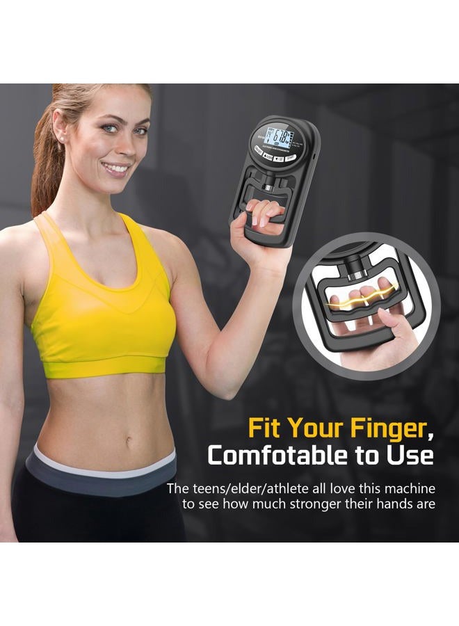 HICHOR Hand Grip Strength Tester Trainer - Electronic Hand Dynamometer Forearm Grip Strengthener Exerciser Digital Training Gauge 265 Lbs 120 Kgs for Sport Home School Use - Image 5