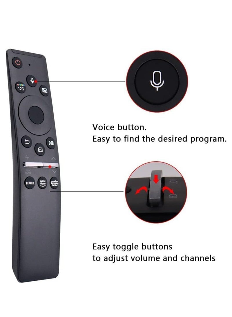 BN59-01330A BN59-01329A Replace Voice TV Remote Control fit for Samsung 2020 QLED 8K Q900TS Q900 Q950TS Q800T Crystal UHD TU8000 TU8300 TU8200 QLED 4K Q60T Q70T Q80T Q90T Serif QLED UHD HDR Smart TVs - Image 4