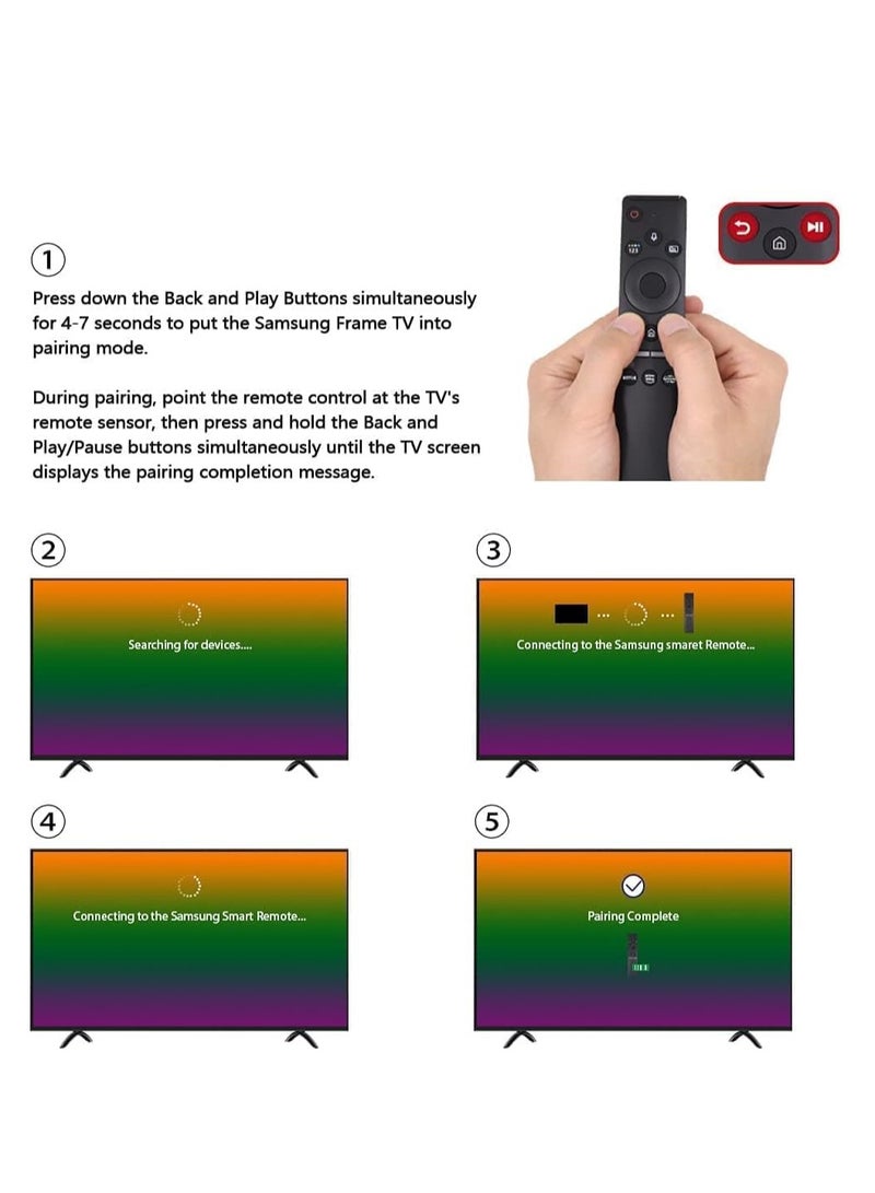 BN59-01330A BN59-01329A Replace Voice TV Remote Control fit for Samsung 2020 QLED 8K Q900TS Q900 Q950TS Q800T Crystal UHD TU8000 TU8300 TU8200 QLED 4K Q60T Q70T Q80T Q90T Serif QLED UHD HDR Smart TVs - Image 5