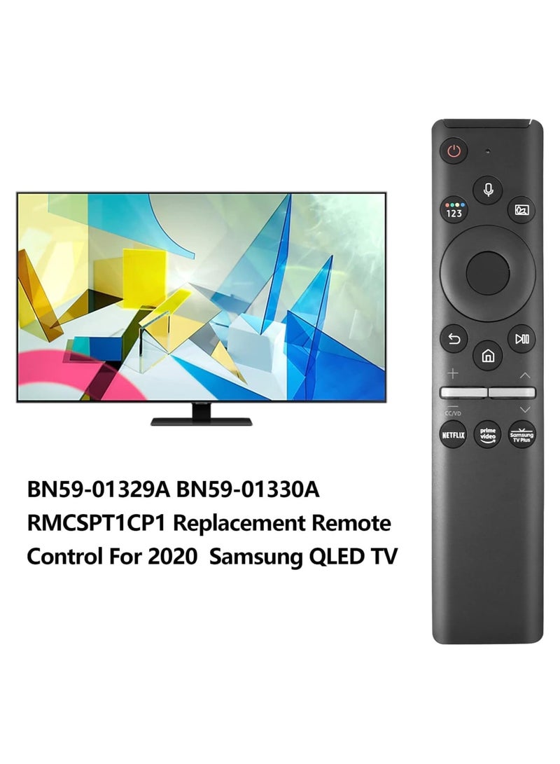 BN59-01330A BN59-01329A Replace Voice TV Remote Control fit for Samsung 2020 QLED 8K Q900TS Q900 Q950TS Q800T Crystal UHD TU8000 TU8300 TU8200 QLED 4K Q60T Q70T Q80T Q90T Serif QLED UHD HDR Smart TVs - Image 2