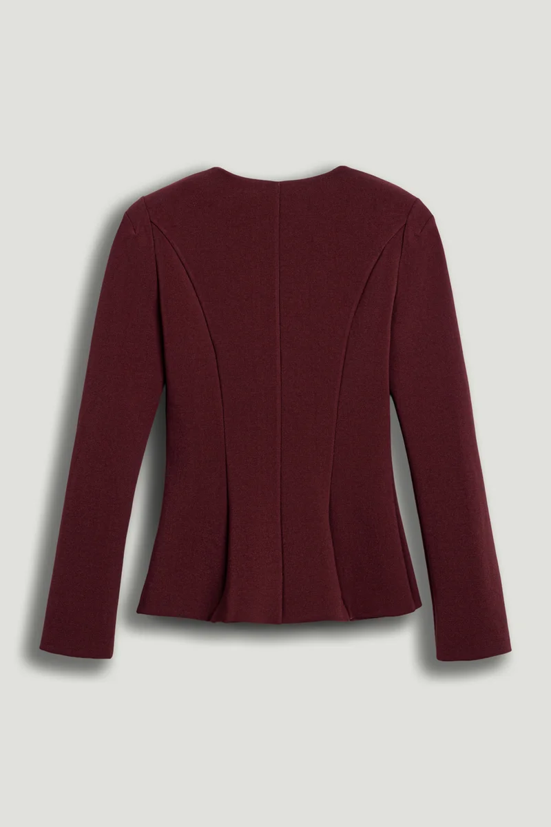 Nocturne Zip-Front Structured Top