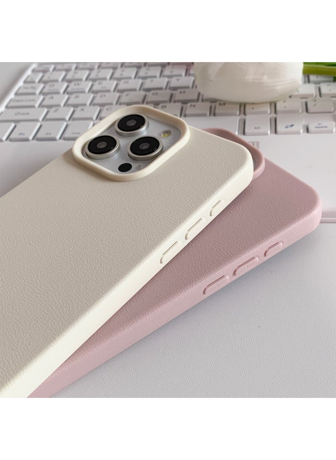 Generic - For Iphone16 Silicone Phone Case For Apple Color Simple Imitation Original Leather Tpu Material 15 Drop-proof Soft Case E-Color:Not Individually Packaged-Applicable Models:For Iphone 15 Plus - Image 1