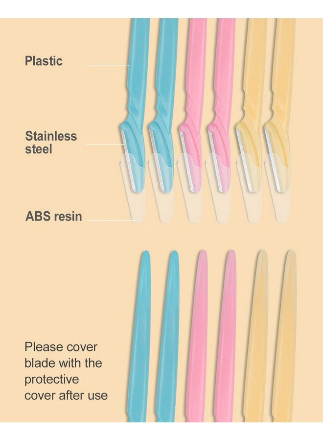 MoHern أداة ديرما بلانينغ للوجه 30 قطعة شفرة ديرما بلانينغ للوجه شفرات وجه متعددة الاستخدامات للنساء والرجال من موهرن متعددة الألوان - Image 4