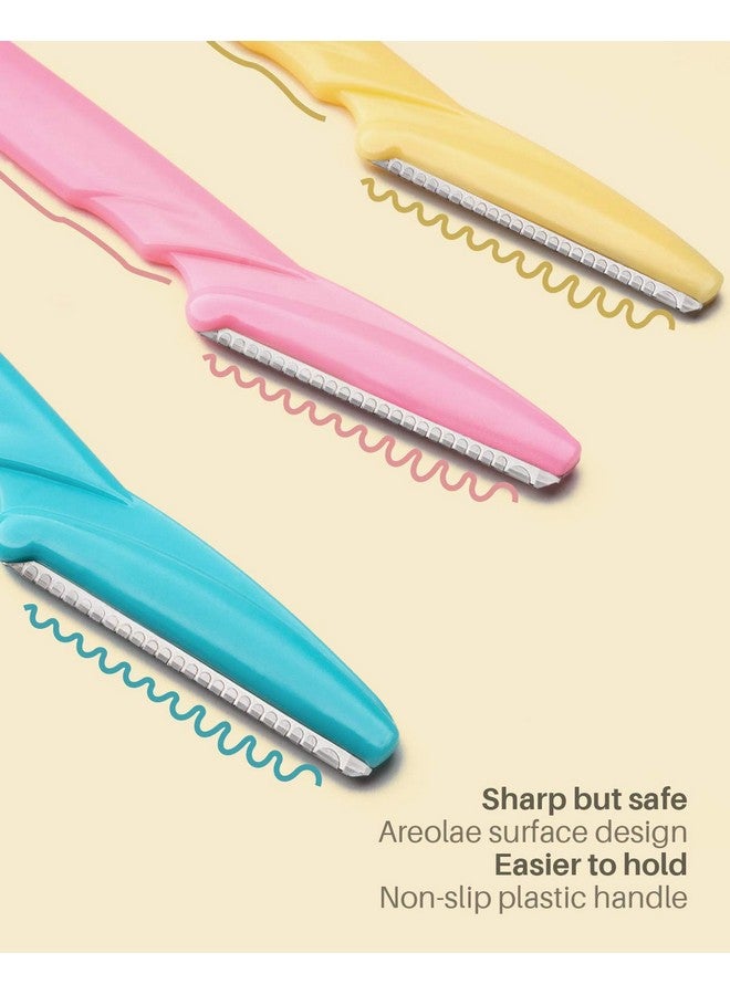 MoHern أداة ديرما بلانينغ للوجه 30 قطعة شفرة ديرما بلانينغ للوجه شفرات وجه متعددة الاستخدامات للنساء والرجال من موهرن متعددة الألوان - Image 3