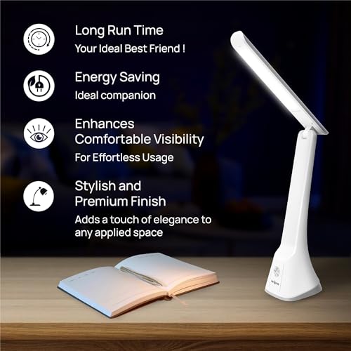 Wipro Rechargeable Table lamp 6W TL2 Pack of 1 White - Image 2