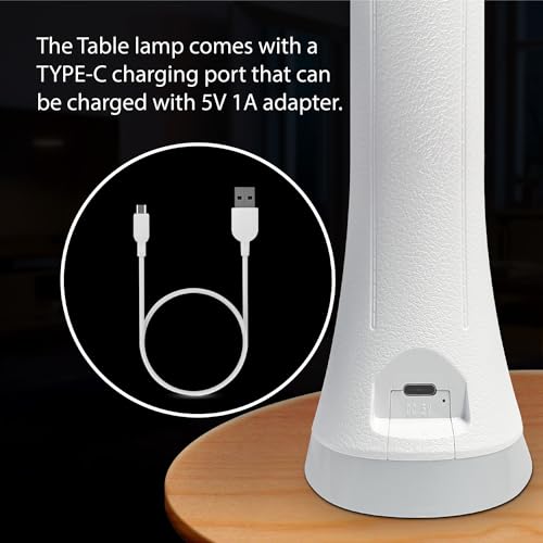 Wipro Rechargeable Table lamp 6W TL2 Pack of 1 White - Image 4