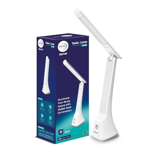 Wipro Rechargeable Table lamp 6W TL2 Pack of 1 White - Image 1