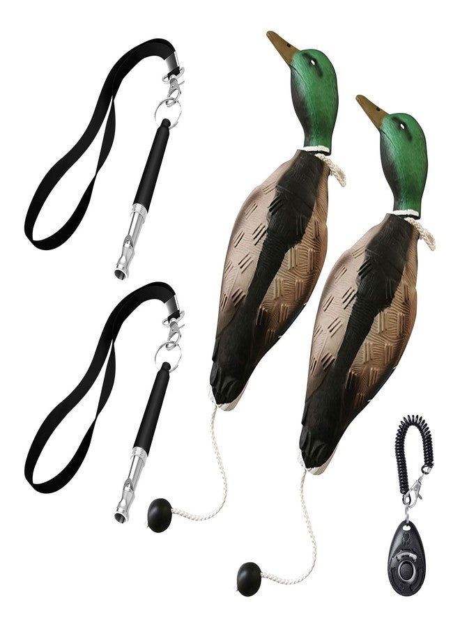 SYWAN Duck Dog Training with Whistle Kit, 2pcs Dog Training Dummies Duck Hunting Dog Accesso Dogs Training Dummy Bumper Retriever Training Floating De-ad Bird Fowl Trainer Hunting Retriever - Image 1