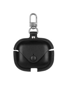 DIGI CORE Airpods Pro 2 Leather Case Cover For Apple Airpods Pro 2 Protective Case With Hook For Airpods Pro 2 2nd Generation (Black) 