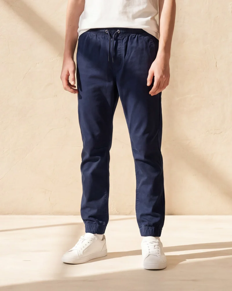 Redtag Senior Boys Navy Pull On Joggers