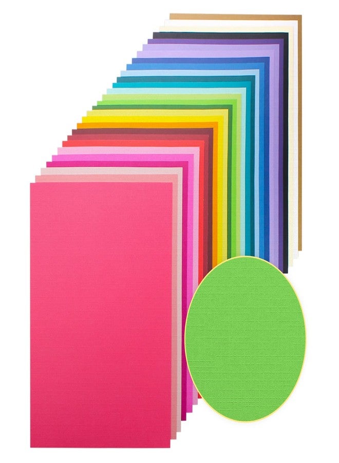gocreate 120 Sheets Color Textured Cardstock 28 Assorted Colors 250 gsm Faint Texture, Single-Sided Printed Colored Paper, Premium Thick Card Stock for Card Making, Scrapbooking, Craft, Decor - Image 1