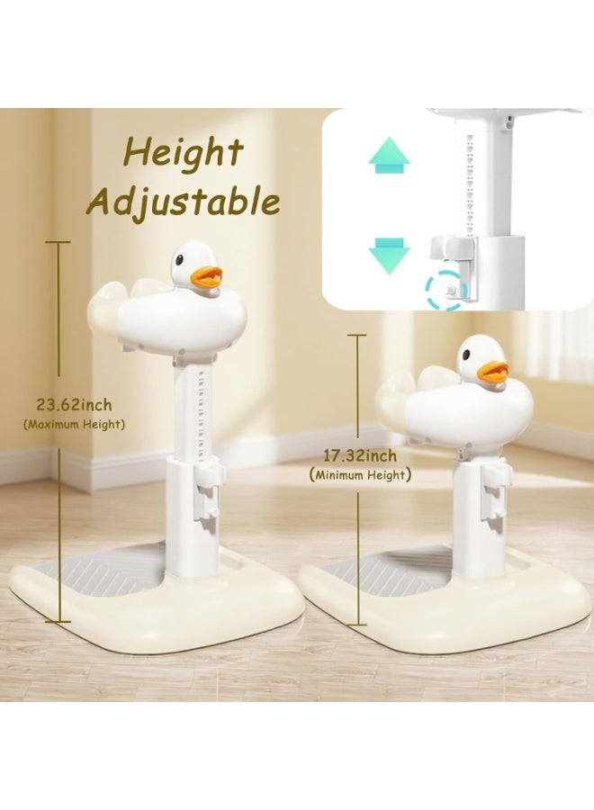 Adjustable Baby Bath Stand with Anti-Slip Base, Toddler Shower Standing Support for 6–36 Months, Safe Baby Bath Support Frame, Easy Setup - Image 2