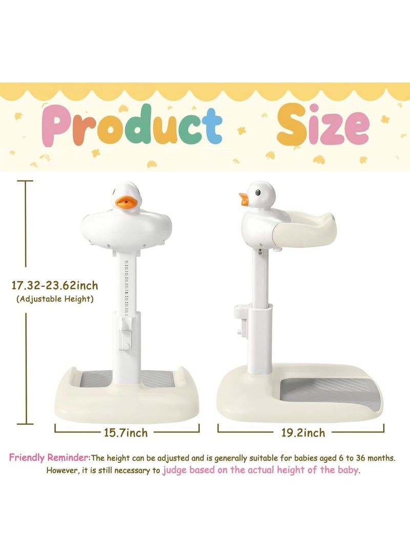 Adjustable Baby Bath Stand with Anti-Slip Base, Toddler Shower Standing Support for 6–36 Months, Safe Baby Bath Support Frame, Easy Setup - Image 4