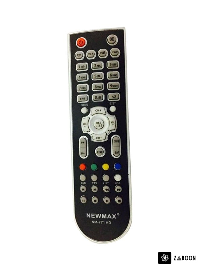 Zaboon Remote Control For Satellite Receiver Black