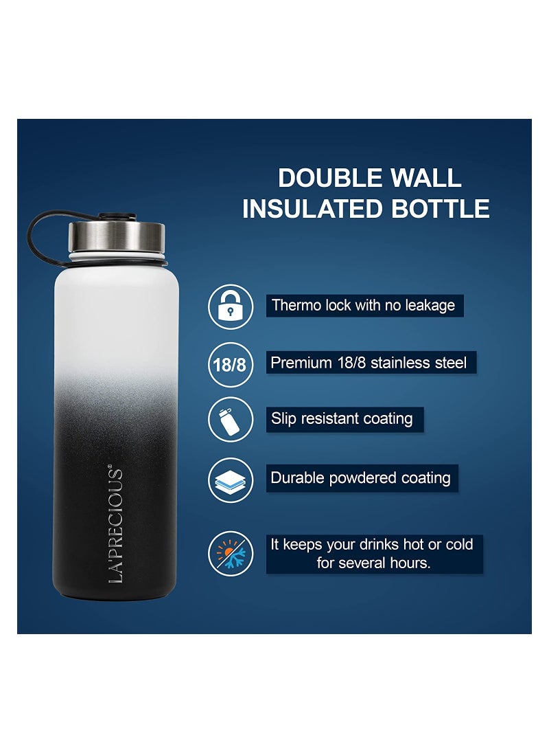 LA' PRECIOUS - Stainless Steel Water Bottle 40 oz - Rust Proof - Leakproof - Keeps Liquids Hot or Cold for Several Hours - Image 1