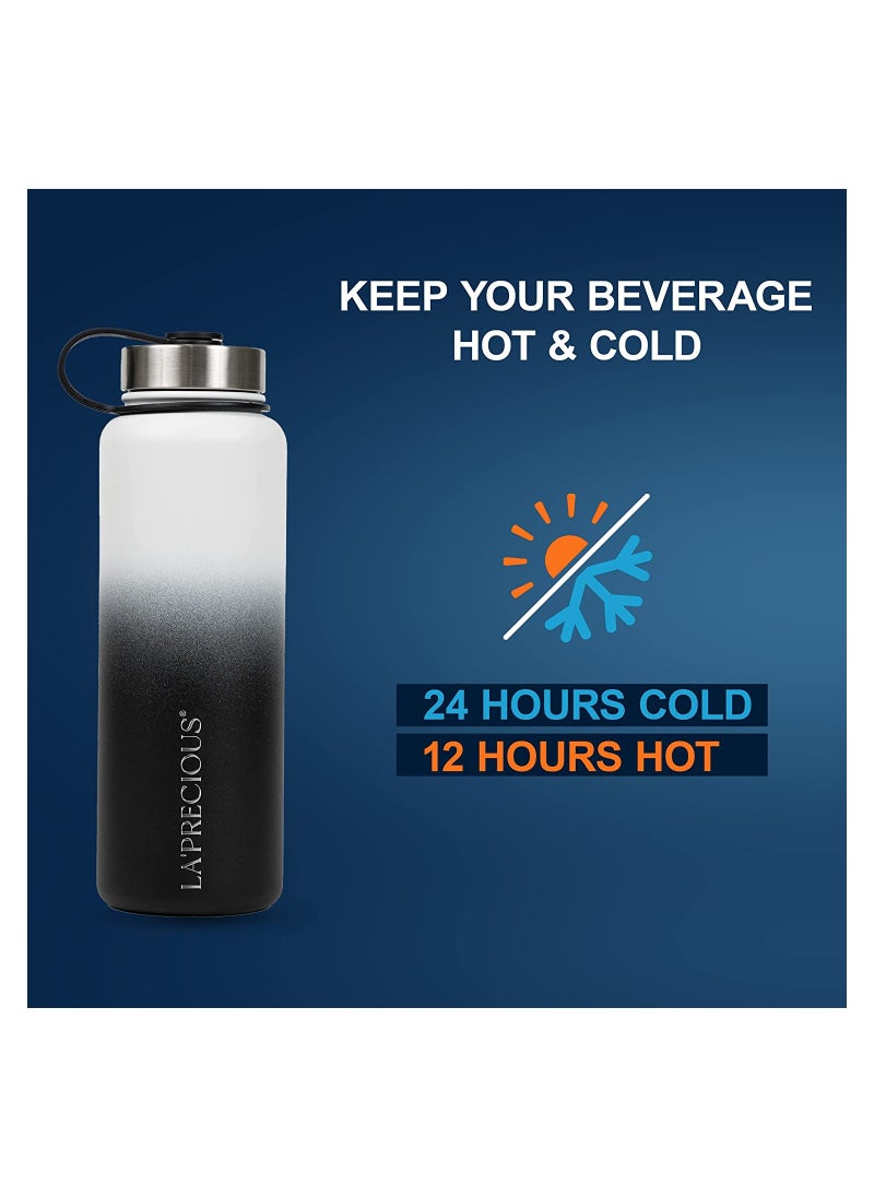 LA' PRECIOUS - Stainless Steel Water Bottle 40 oz - Rust Proof - Leakproof - Keeps Liquids Hot or Cold for Several Hours - Image 1