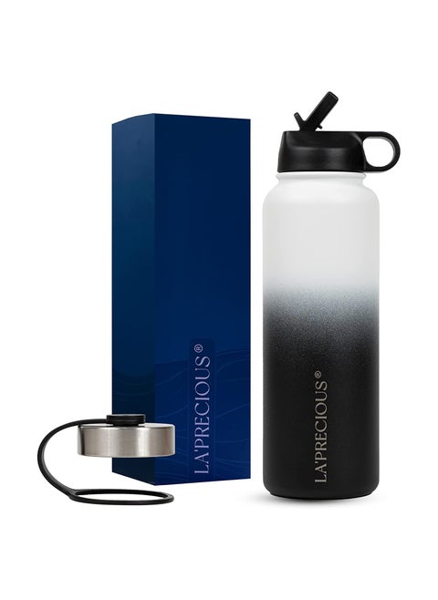 Stainless Steel Water Bottle 40 oz - Rust Proof - Leakproof - Keeps Liquids Hot or Cold for Several Hours