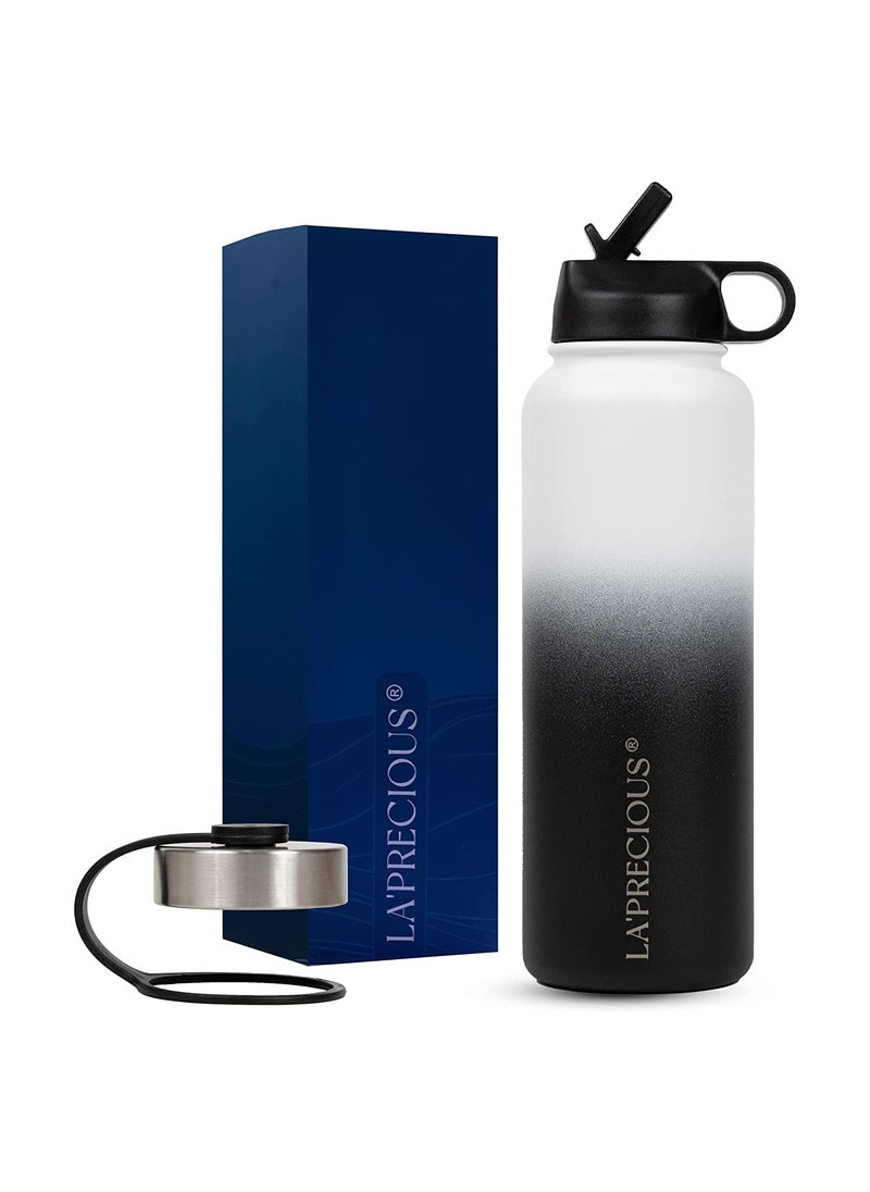 LA' PRECIOUS - Stainless Steel Water Bottle 40 oz - Rust Proof - Leakproof - Keeps Liquids Hot or Cold for Several Hours - Image 1