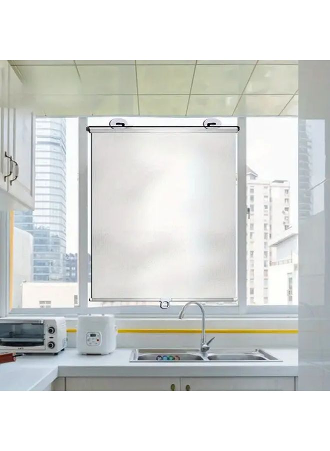 2PCS UV Protection Cordless Roller Blinds 68x125cm Easy Installation No Drilling 6 Suction Cups - Image 2
