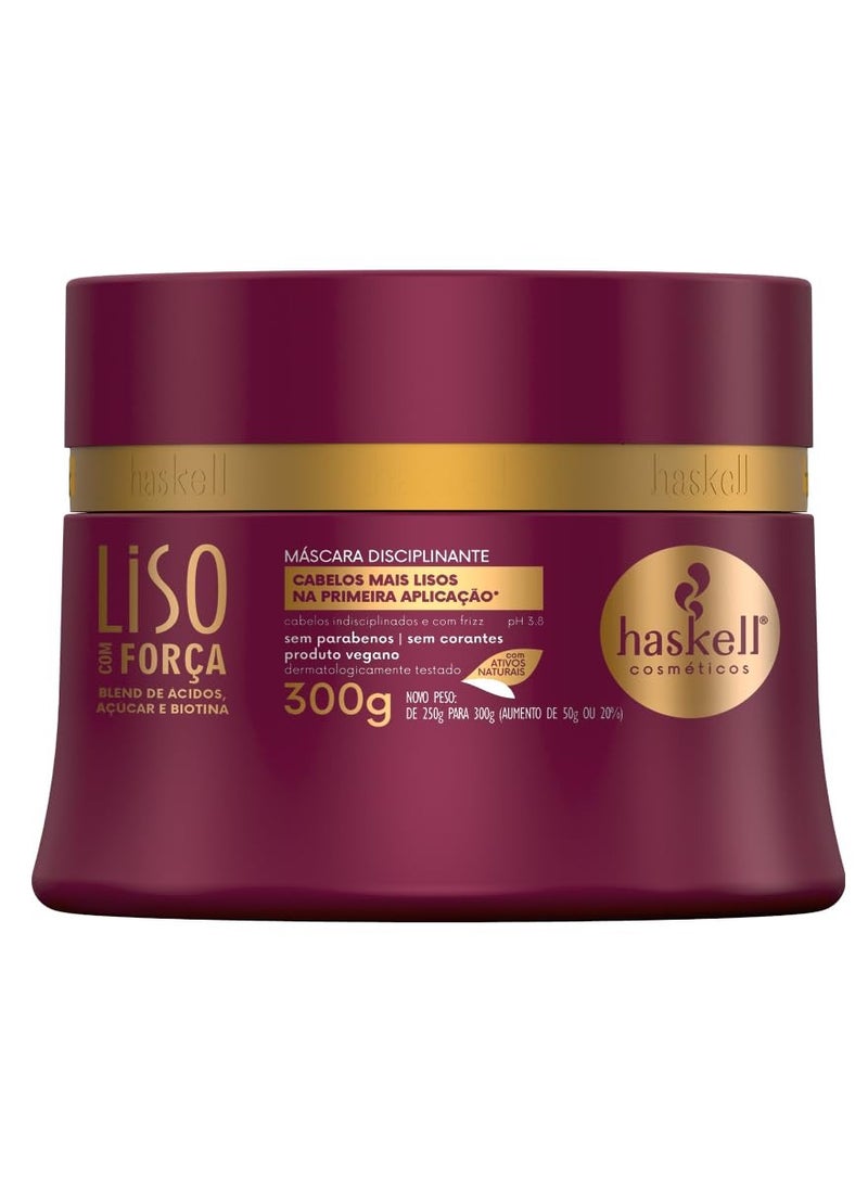 Haskell Haskell - Linha Liso Com Forca - Mascara 300 Gr - (Straight with Strength Collection - Mask Net 10.58 Oz) 
