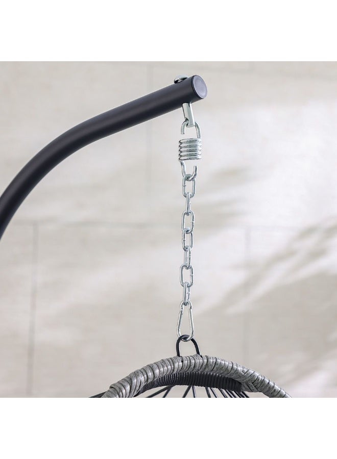 DANUBE HOME Savio Hanging Chair | 1-Seater Hammock Chair | Modern Design Hanging Chair | Single Seat Swing Chair For Indoor Outdoor Garden Patio L 105 x W 103 x H 203 cm - Multi Color - Image 5