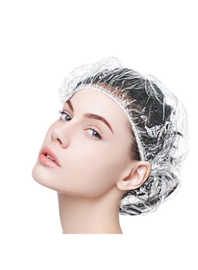 Waterproof Shower Cap for Man and Women (100 Pcs) - Multi-Purpose for Bath, Spa, Hair Salon, Food Storage Protection - Image 1