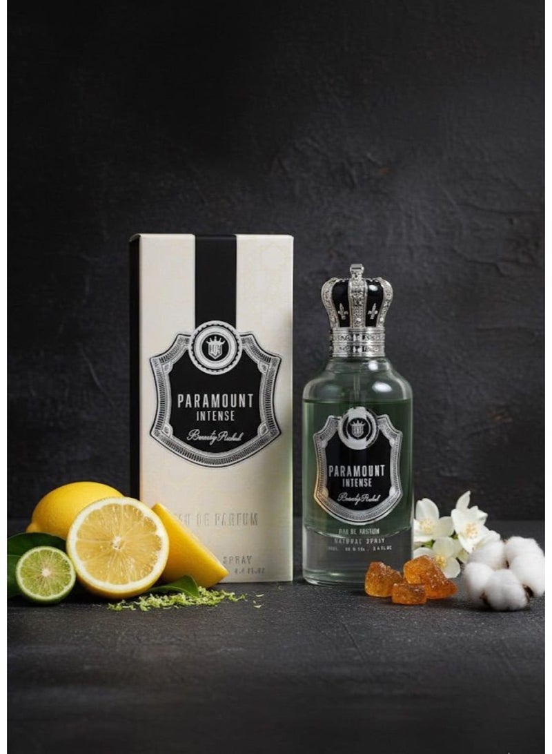 عطر "باراماونت إنتنس" (Paramount Intense)  وهو عطر رجالي بتركيز أو دو بارفان (Eau de Parfum) وبحجم 100 مل يتميز بغطاء على شكل تاج ملكي
