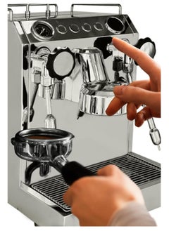 ميباشي Commercial Dual Boiler Coffee Machine, 2.5L Capacity, 15 Bar Pressure, Stainless Steel (ME-CCM2055)(2700W)  - Image 3