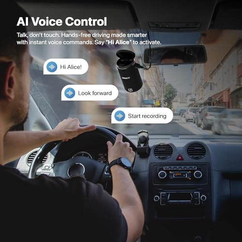 IZI Drive360 Dash Cam for Car, 360° Rotatable Car Camera, AI Voice Control, Full HD 1080P @30FPS, 170° Wide Lens, 24/7 Parking & Impact Detection, 128GB Support, Type-C Fast Connect, Built-in Mic - Image 4