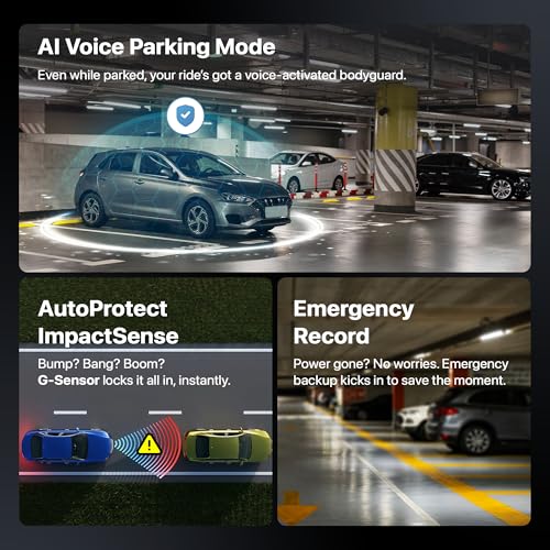 IZI Drive360 Dash Cam for Car, 360° Rotatable Car Camera, AI Voice Control, Full HD 1080P @30FPS, 170° Wide Lens, 24/7 Parking & Impact Detection, 128GB Support, Type-C Fast Connect, Built-in Mic - Image 5