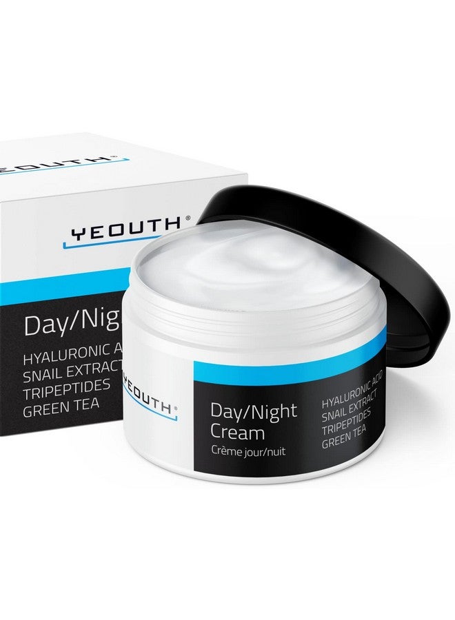 YEOUTH Day Night Cream for Face with Hyaluronic Acid, Snail Mucin and Copper Tripeptide - Moisturizer Face Cream - Hydrating Face Moisturizer for Women and Men 4oz - Face Moisturizer - Image 1