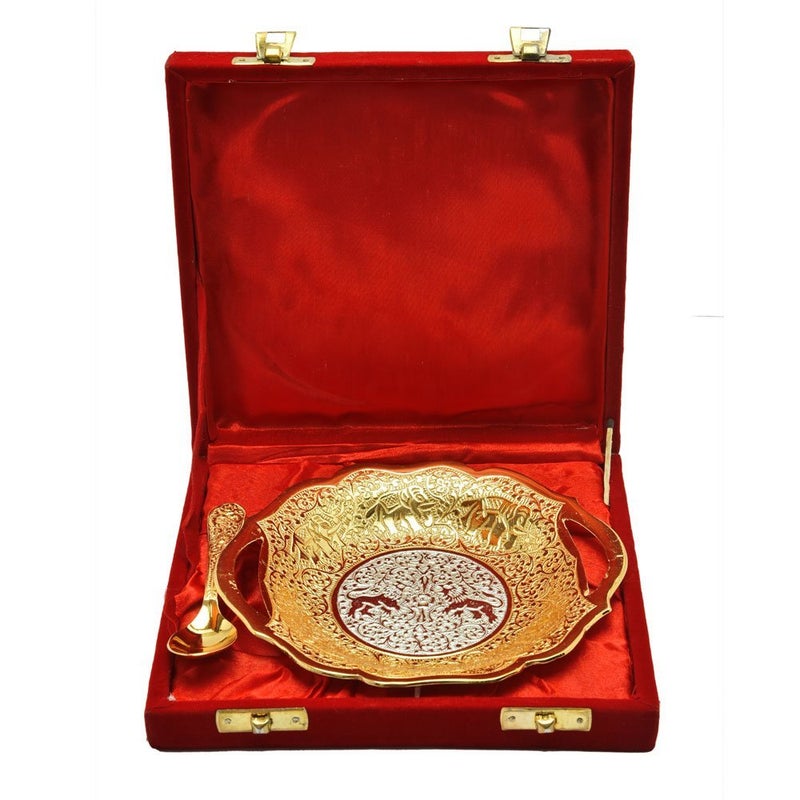JAIPUR ACE JAIPUR ACE Beautiful Small Platter Thali to Serve Special to Your Guest  - Image 2
