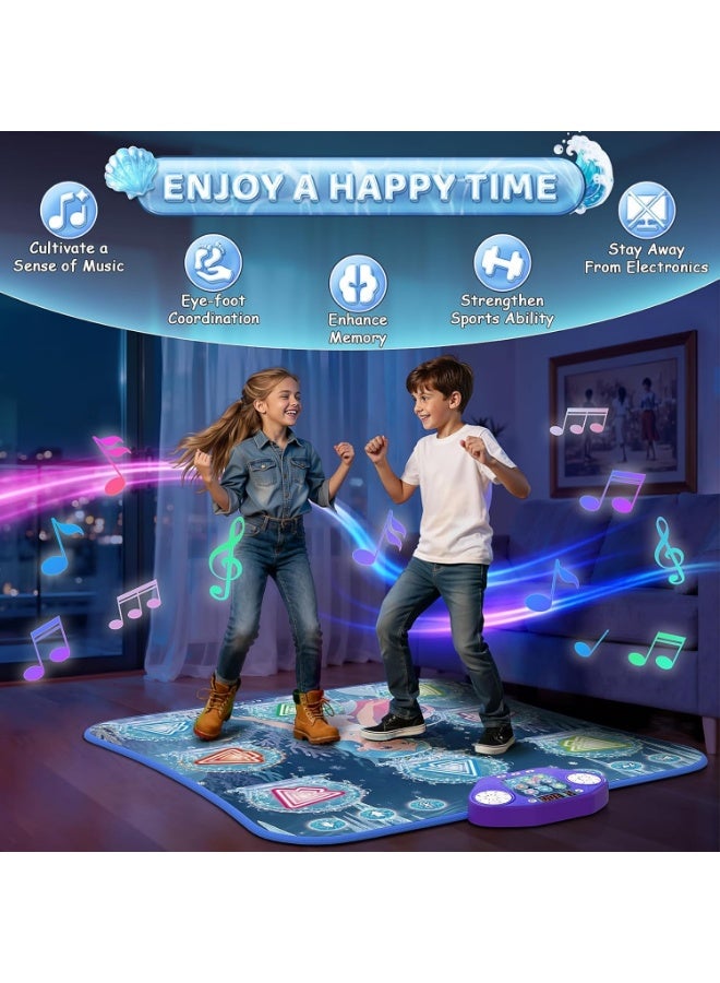 Altheqa Dance Mat Toys for 3-12 Year Old Girls, Kids Dance Mat with Light Up 8-Buttons & Wireless Bluetooth, Dance Toy with 5 Modes Game, Birthday Xmas Gifts for 3 4 5 6 7 8 9 10+ Year Old Girls Boys - Image 5