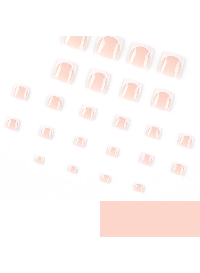 Kanza 24Pcs Press on Nails, False Nails, Fake Nails Set for Women Girls Nail Art Accessories, Press On Nail with Glue Stickers for Easy Apply, Stick On Fingernails Set - Image 4