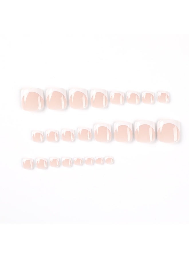 Kanza 24Pcs Press on Nails, False Nails, Fake Nails Set for Women Girls Nail Art Accessories, Press On Nail with Glue Stickers for Easy Apply, Stick On Fingernails Set - Image 3