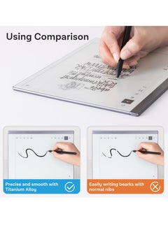 SYOSI Replacement Marker Stylus Pen Tips for Remarkable 2 Tablet- Durable Titanium Alloy Metal Tip/Nibs, with Pressure Sensitivity and Tilt Support (2 PCS)  - Image 4