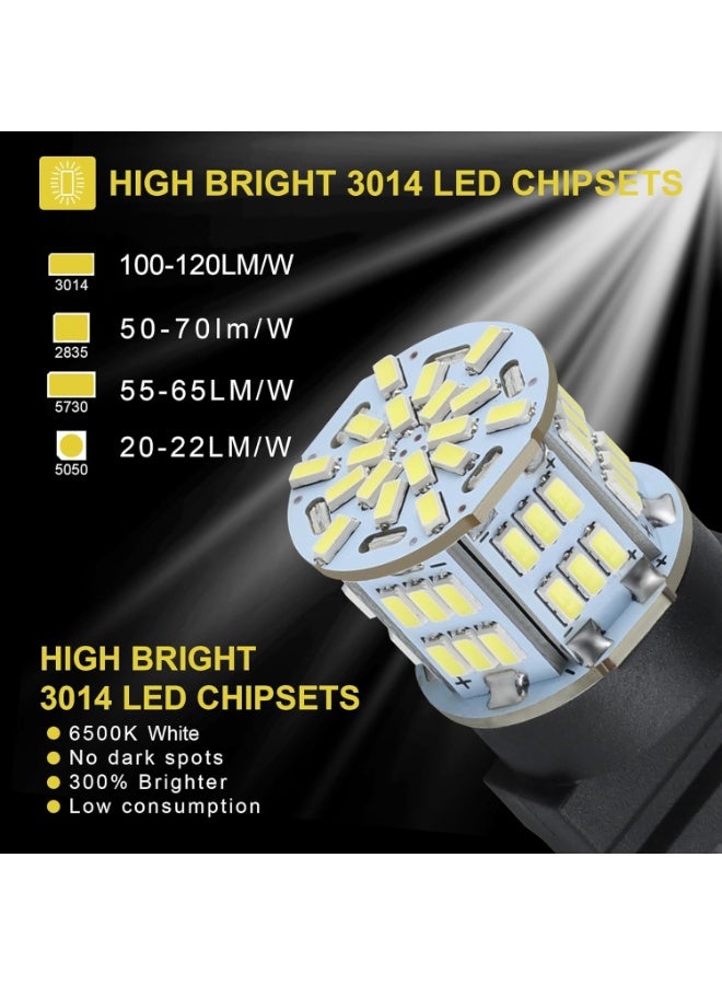 4PCS 3157 مصباح LED الاحتياطي للضوء العكسي 12V-24V سوبر برايت 3156 3056 3057 3047 4157 LED استبدال مجموعة ضوء للسيارة الاحتياطي للضوء العكسي الذيل الفرامل تحول إشارة الأضواء - زينون أبيض - Image 5