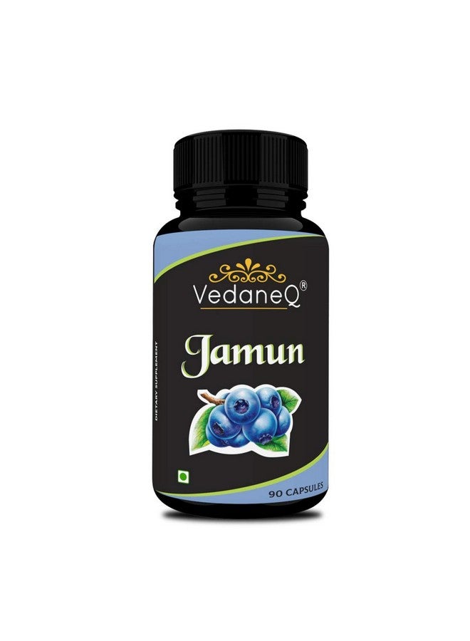 VedaneQ كبسولات فيدانيك 100% مستخلص جامون طبيعي وعضوي لمرض السكري 1600 ملغ 90 كبسولة - Image 1