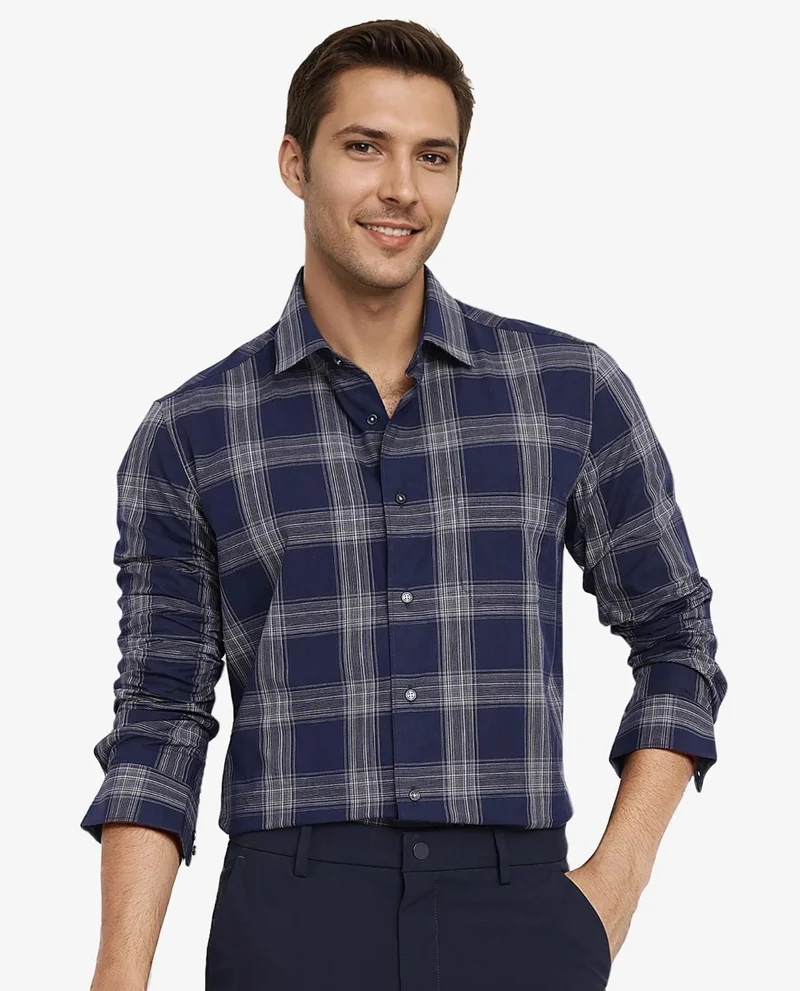 Rare Rabbit Men's Cotton Check Shirt